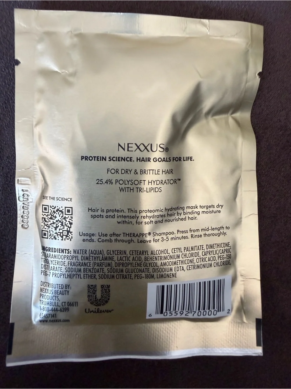 Lot of 2 New Nexxus Humectress Moisture Hydrating Hair Masks